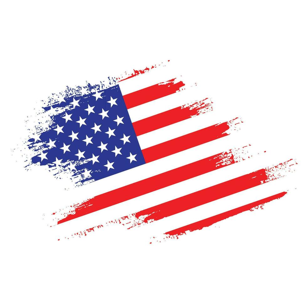 vetor de bandeira americana grunge