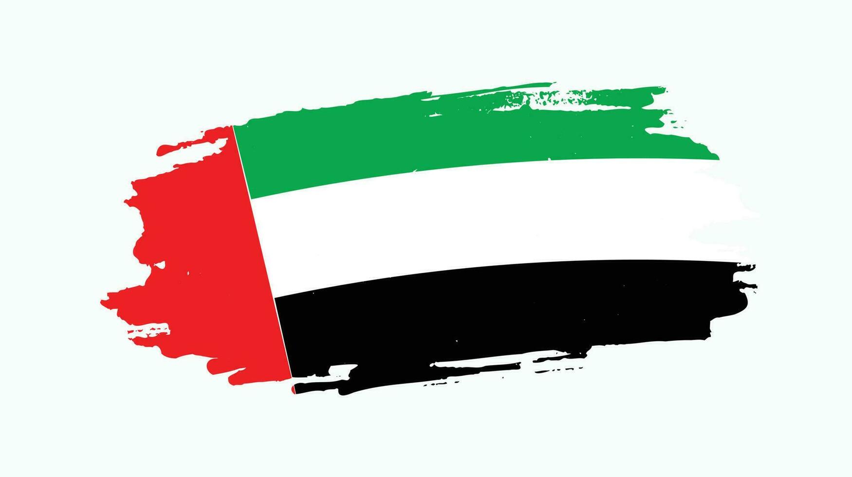 textura grunge desbotada vetor de design de bandeira profissional dos Emirados Árabes Unidos