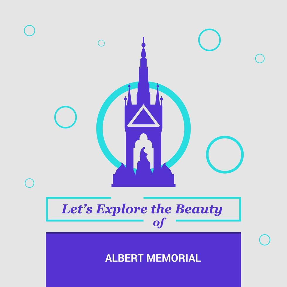 vamos explorar a beleza do memorial albert belfast inglaterra marcos nacionais vetor