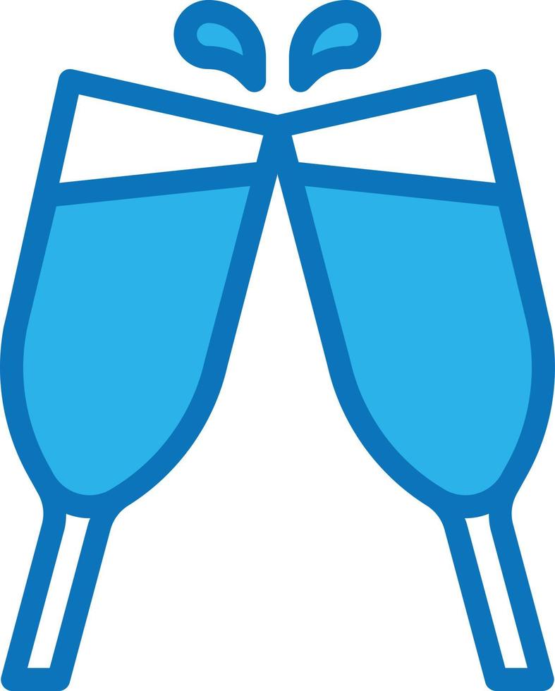 felicidades festa vinho celebração álcool - ícone azul vetor