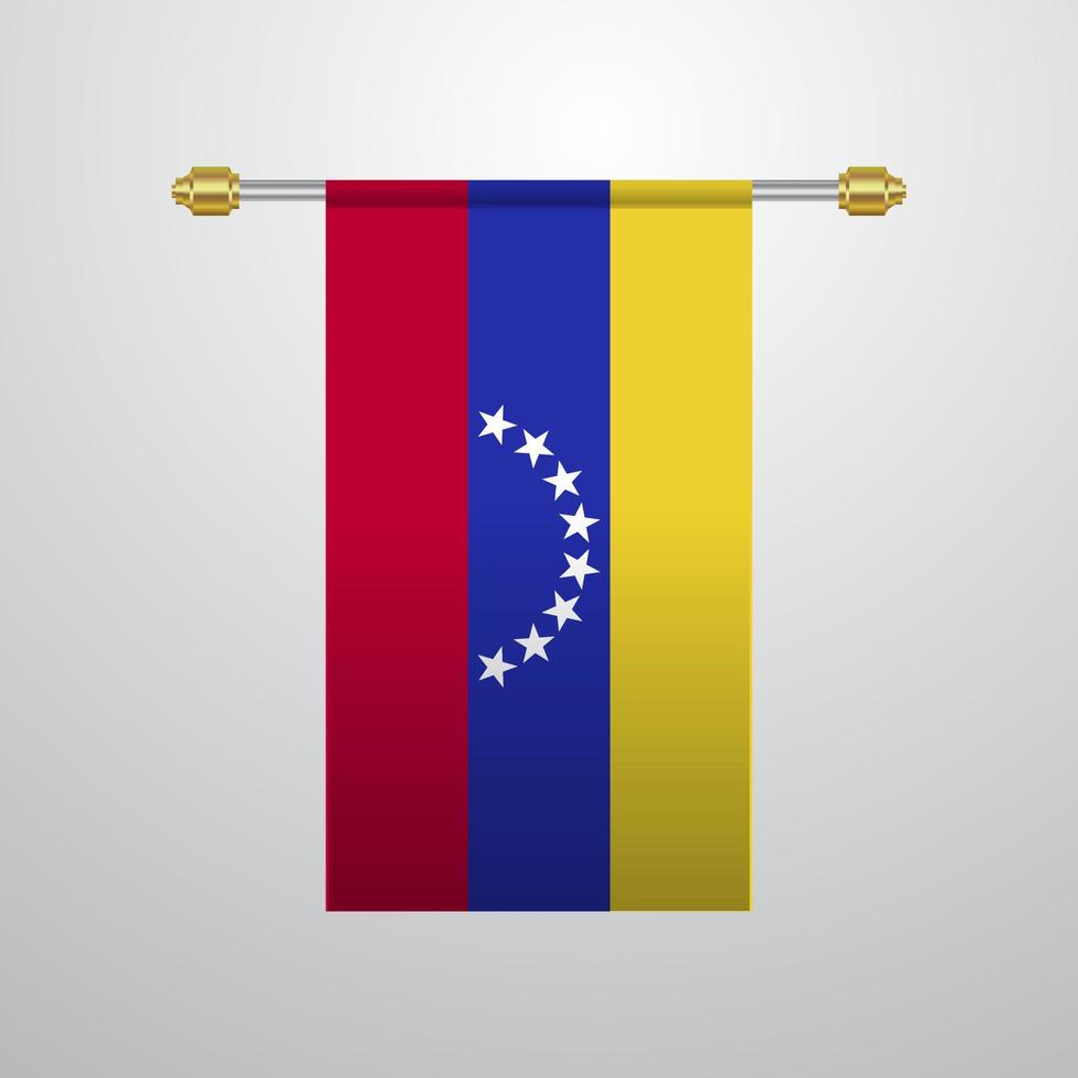 venezuela pendurar bandeira vetor