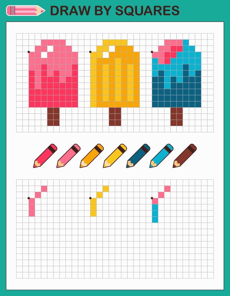 Página Da Coloração Com O Picolé Do Gelado Colora Pelo Jogo Da Matemática  Dos Números, Multiplicação Ilustração do Vetor - Ilustração de livros,  folha: 77011657