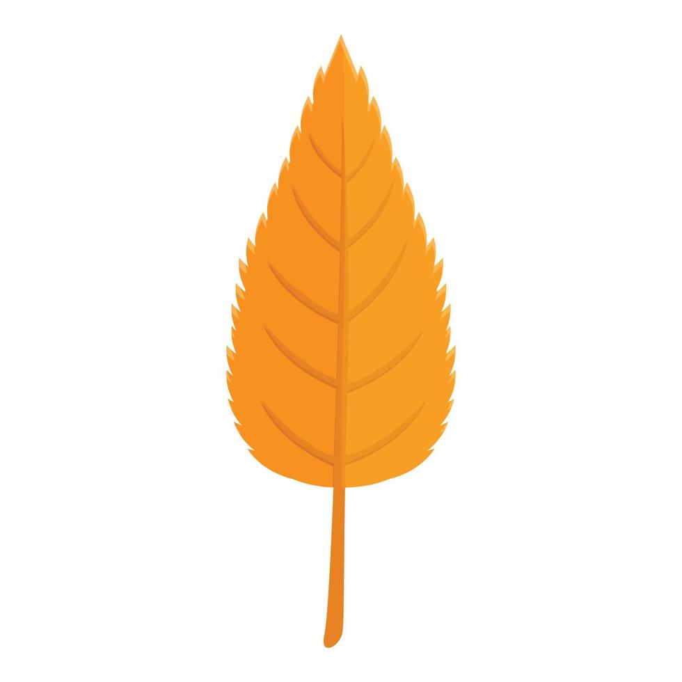 ícone de folha de outono de temporada, estilo de desenho animado vetor