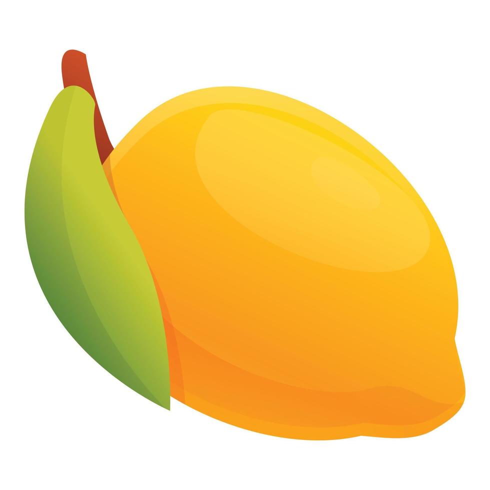 ícone de limão da grécia, estilo cartoon vetor