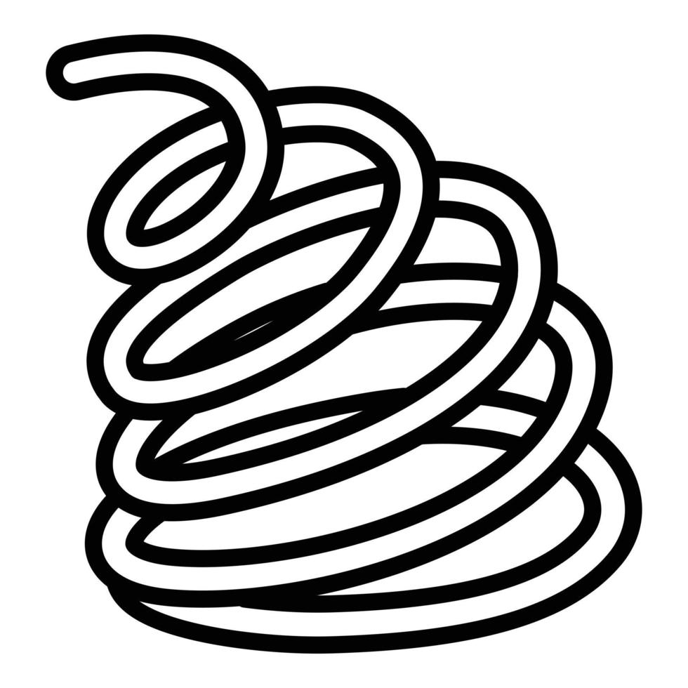 ícone de bobina de torção, estilo de estrutura de tópicos vetor