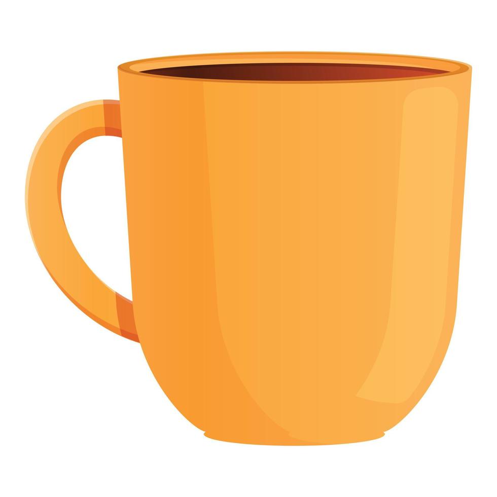 ícone de caneca de bebida de chá, estilo cartoon vetor