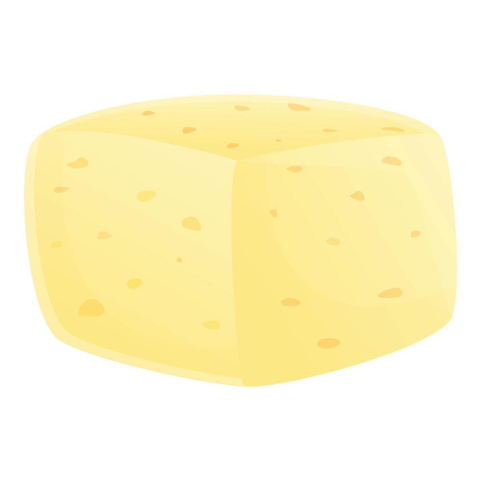 ícone de queijo gouda, estilo cartoon vetor