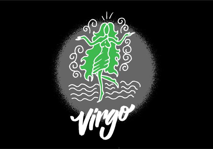 Símbolo do zodíaco do Virgo vetor