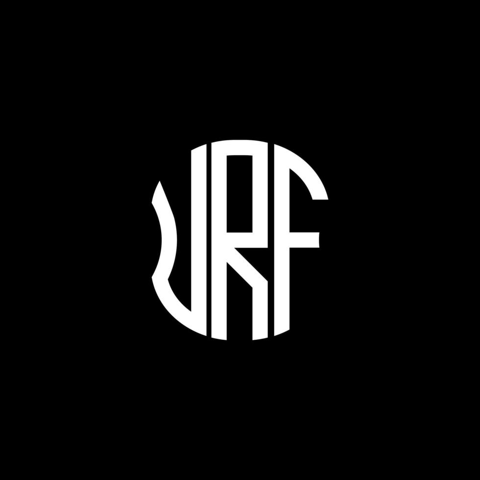 urf carta logotipo abstrato design criativo. urf design exclusivo vetor