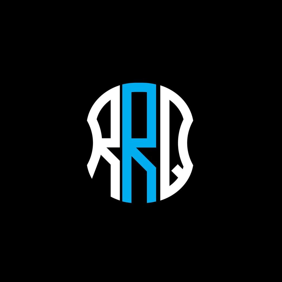 design criativo abstrato do logotipo da letra rrq. rrq design exclusivo vetor