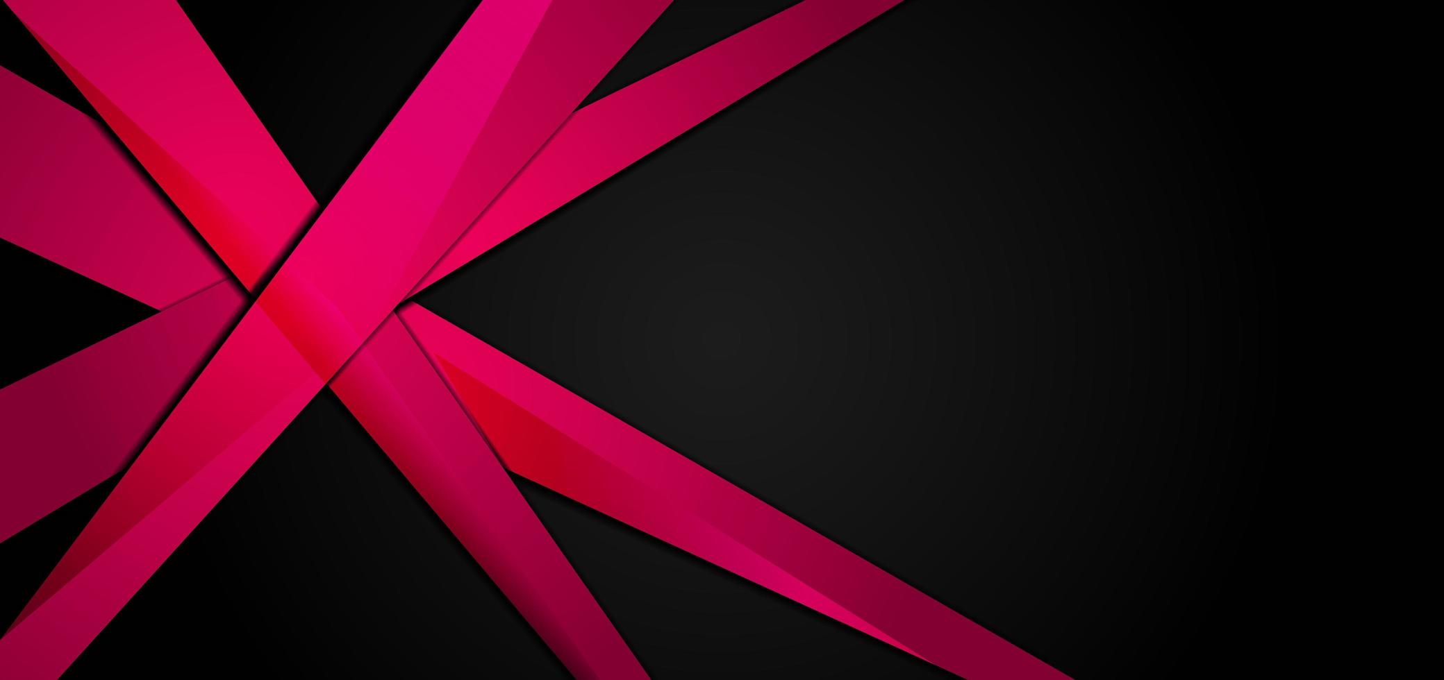 modelo de design abstrato com elementos rosa e preto vetor