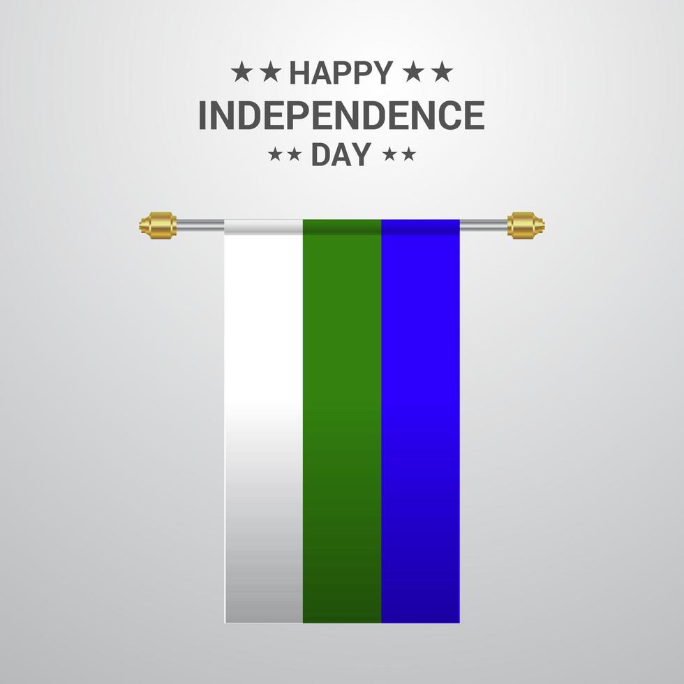 fundo da bandeira de suspensão do dia da independência de komi vetor