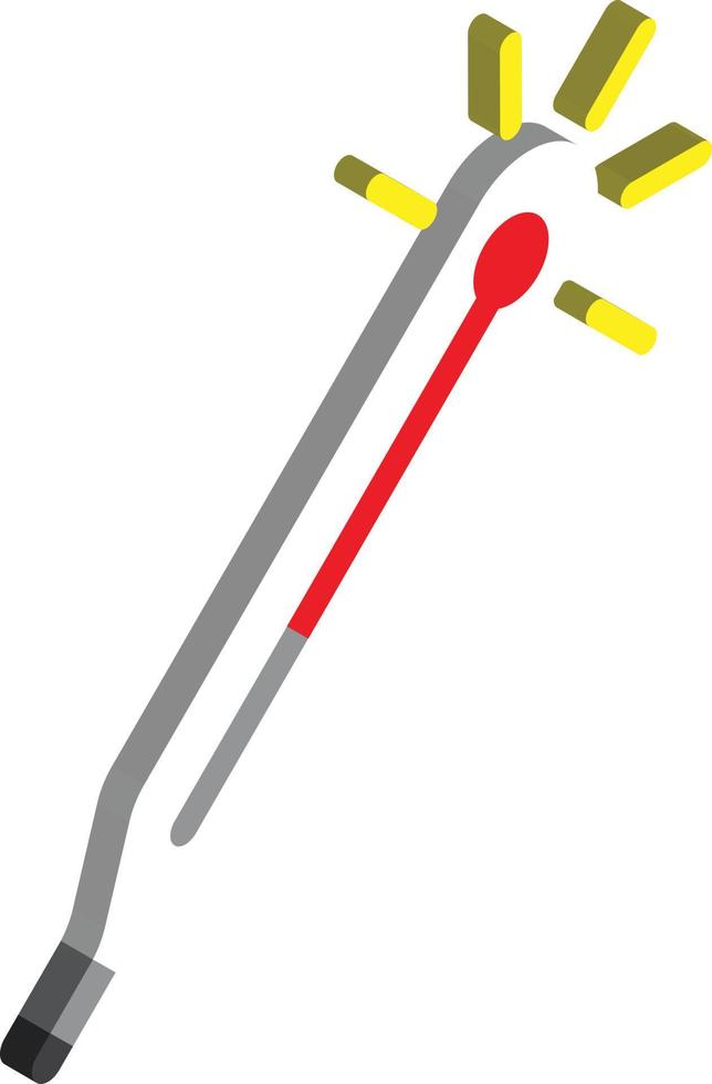 termômetro para ilustração hospitalar em estilo 3d isométrico vetor