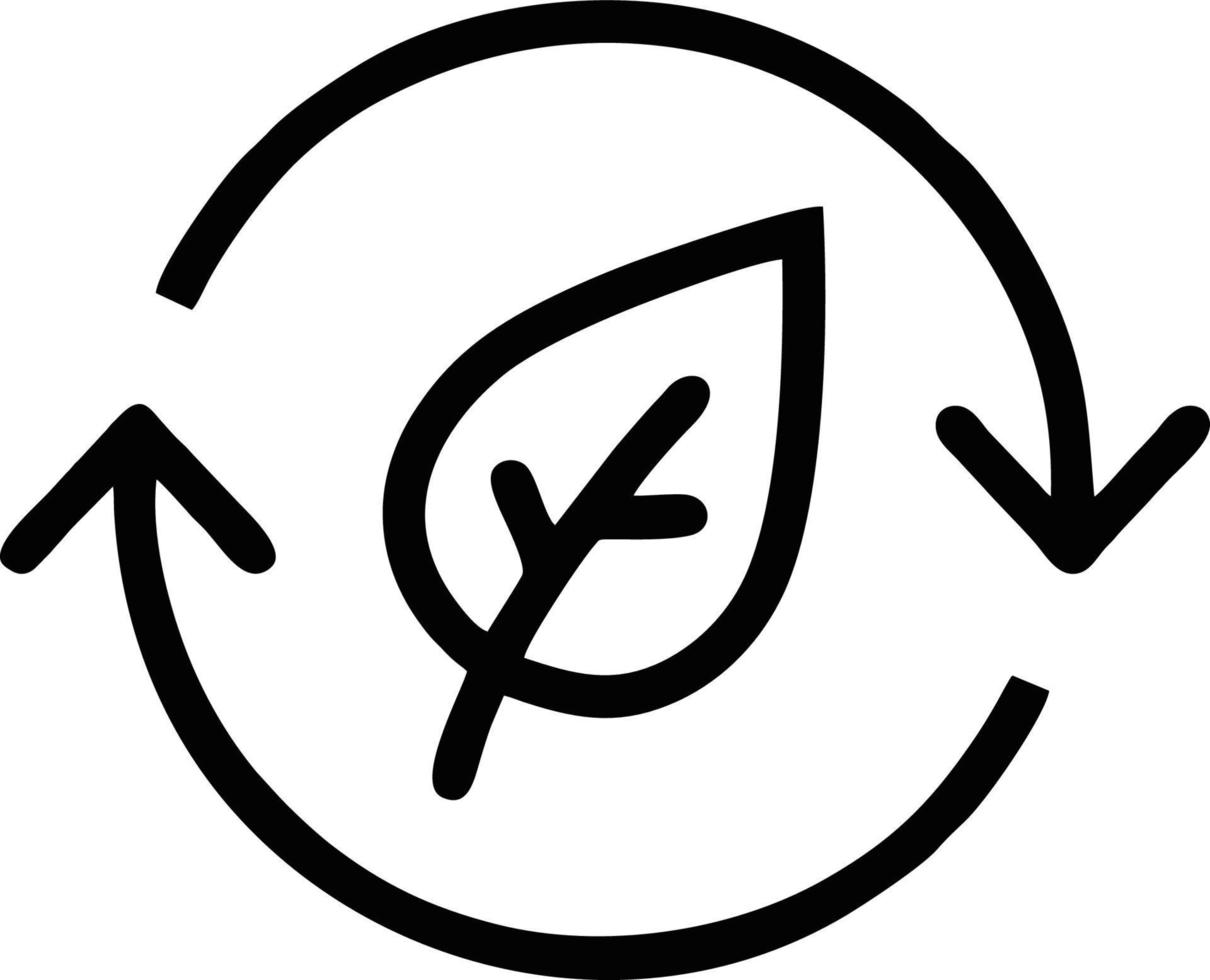 ícone de lixo. reciclar a silhueta do ícone preto. design de símbolo de reciclagem vetor