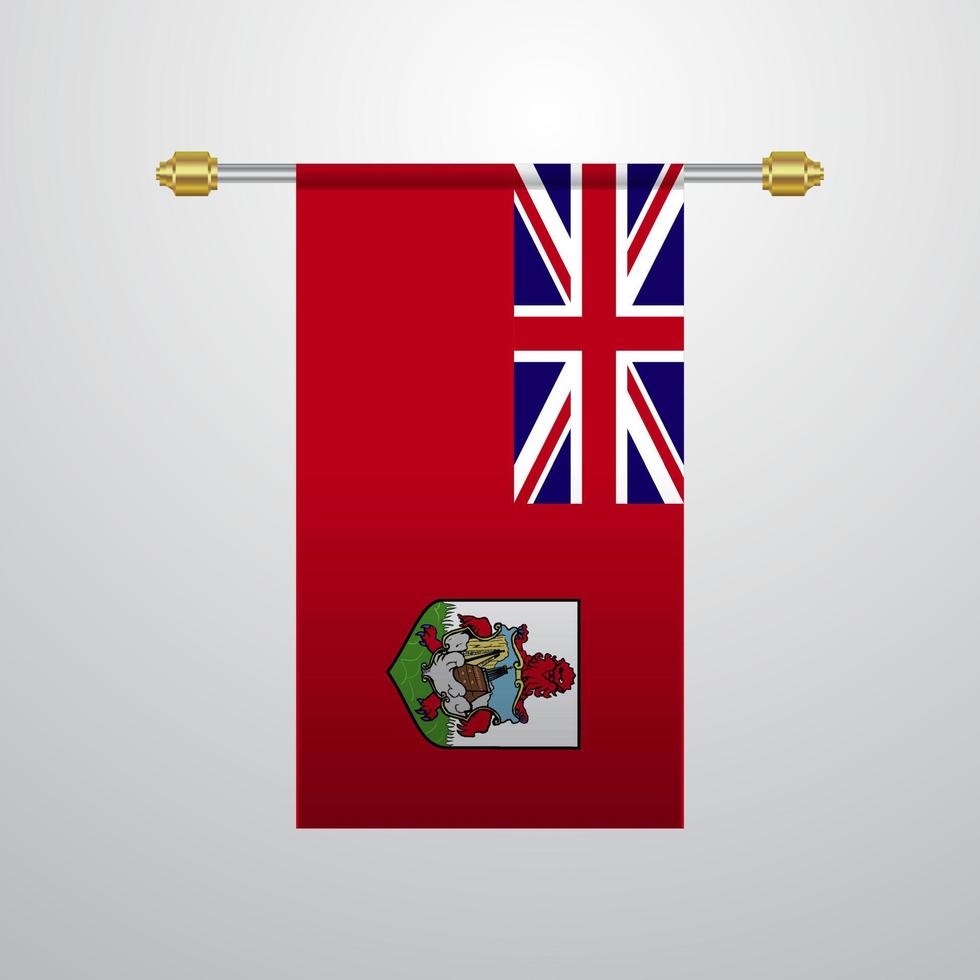 bandeira pendurada nas bermudas vetor
