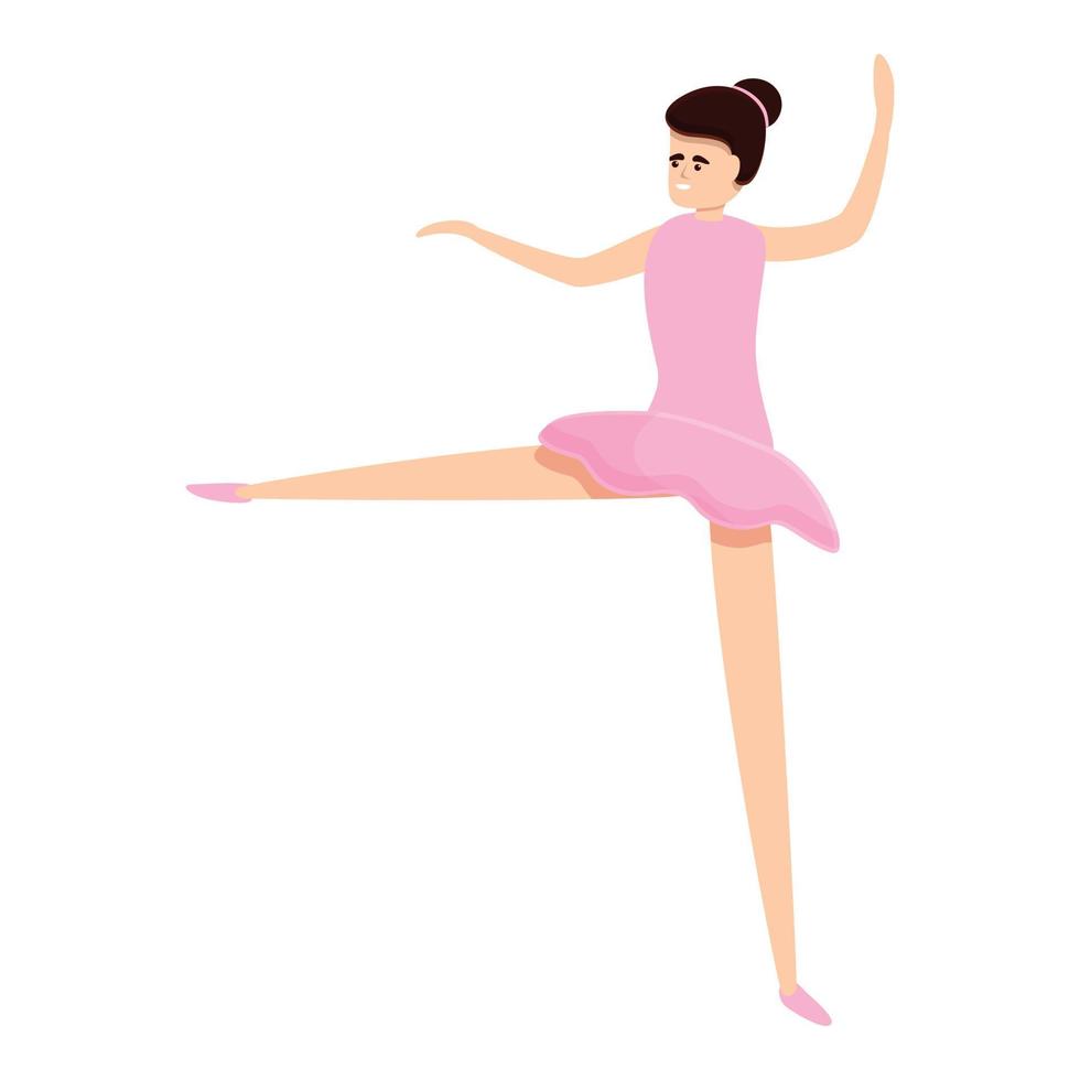 ícone de sapato de bailarina, estilo cartoon vetor
