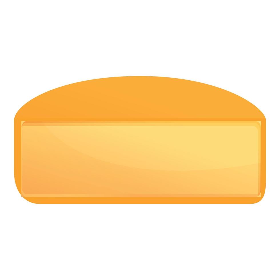ícone de queijo de leite, estilo cartoon vetor