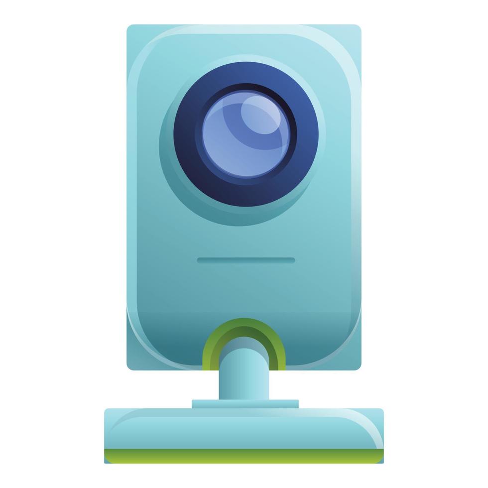 ícone de monitor de bebê do dispositivo, estilo de desenho animado vetor