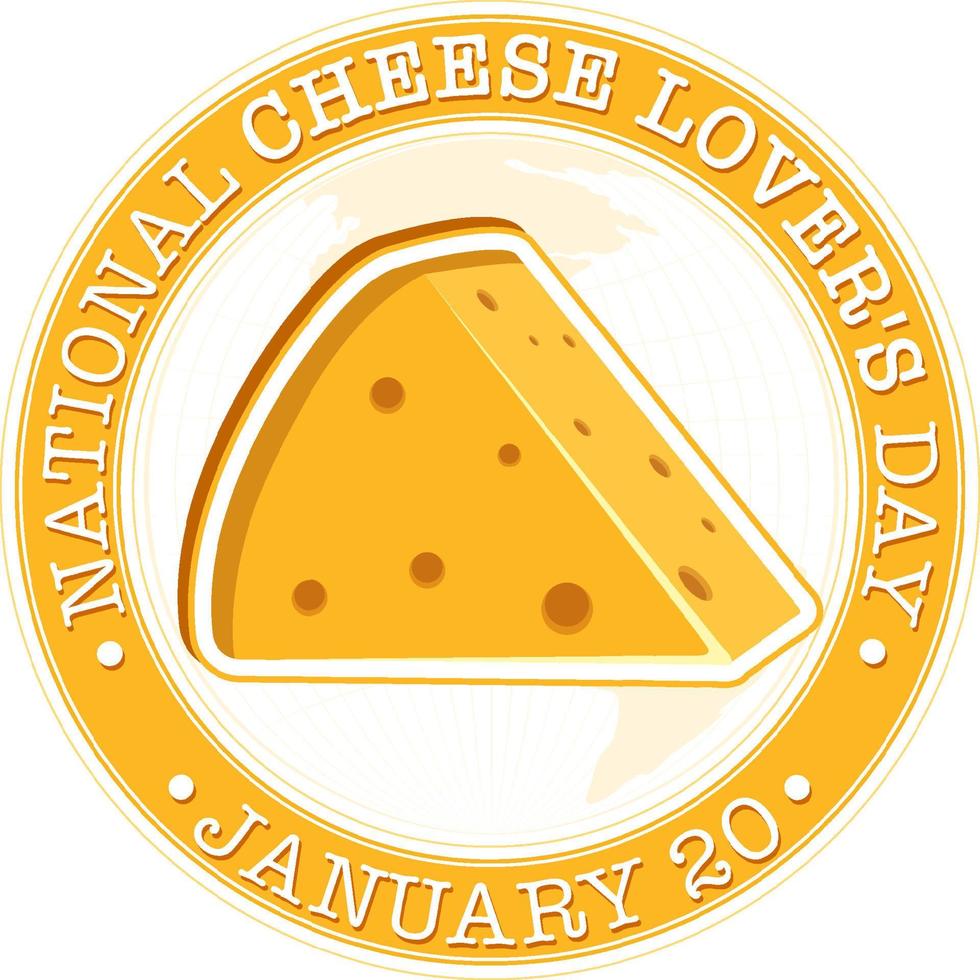 ícone do dia nacional dos amantes de queijo vetor
