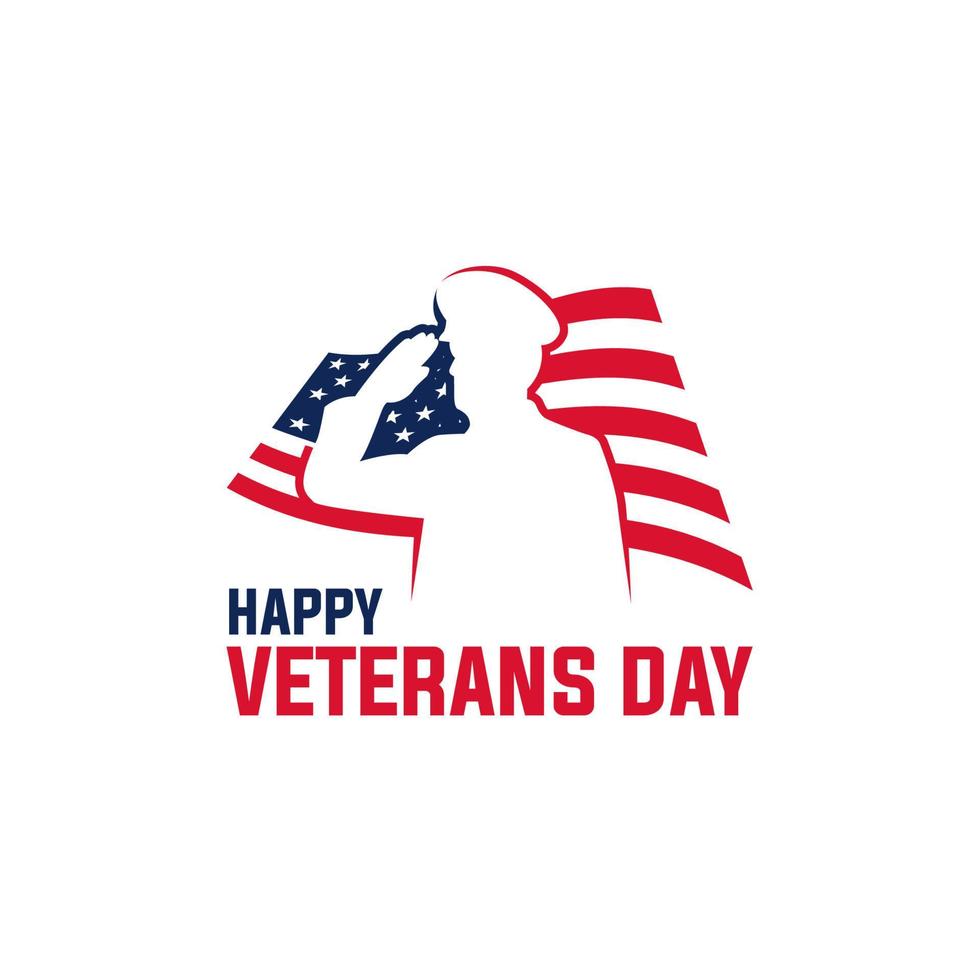 vetor do dia dos veteranos. celebração do dia dos veteranos. ilustração vetorial isolada no fundo branco.