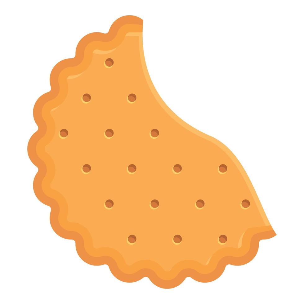 vetor de desenhos animados de ícone de biscoito de comida. açúcar de lanche