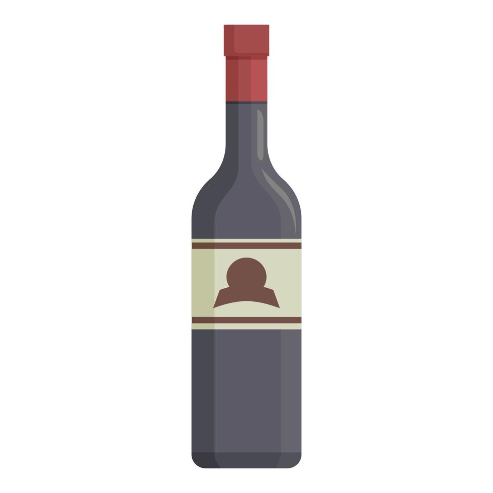 armazenar o vetor de desenhos animados do ícone de garrafa de vinho. adega adega