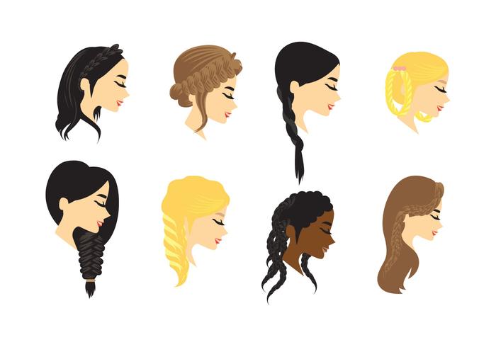 Plait Vector cabelo