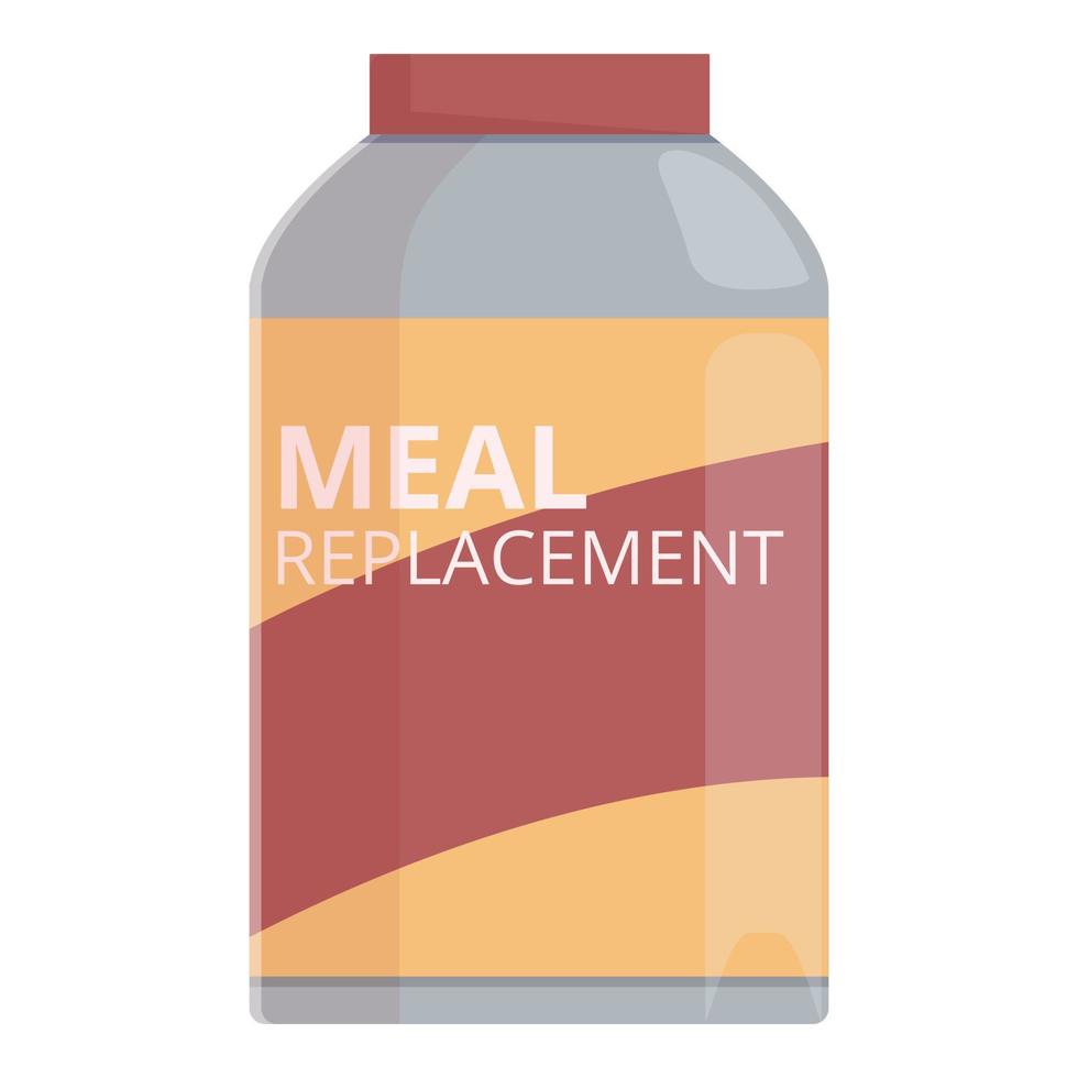 vetor de desenhos animados de ícone de substituição de refeição. alternativa alimentar