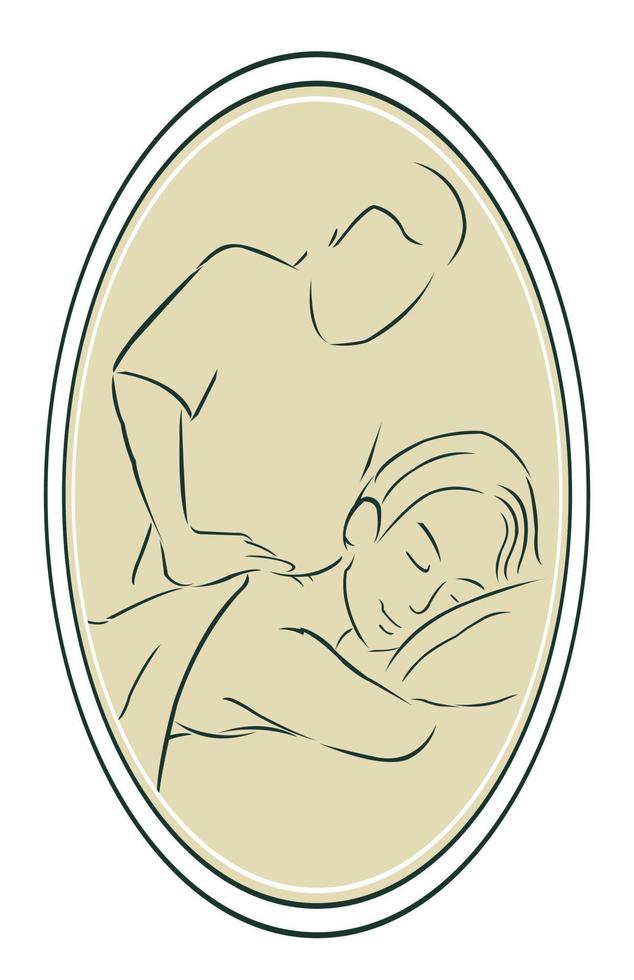 ilustração corporal de massagem vetor