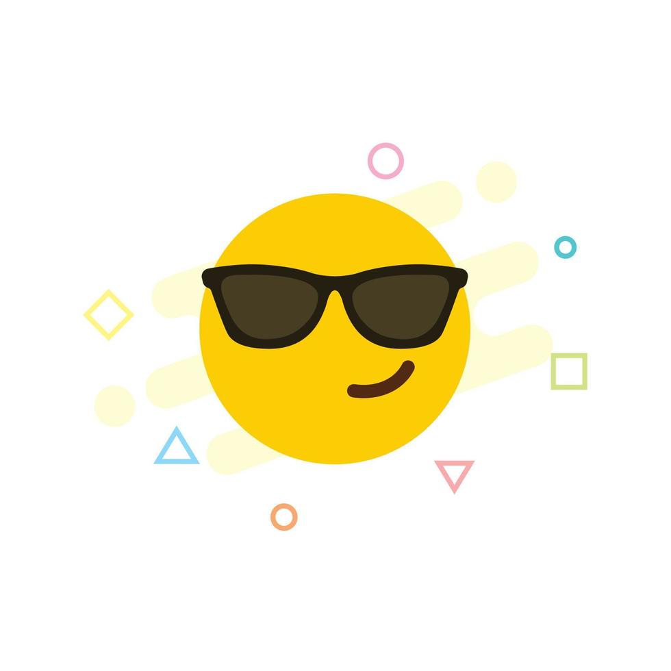 vetor de design de ícone de emoji de atitude