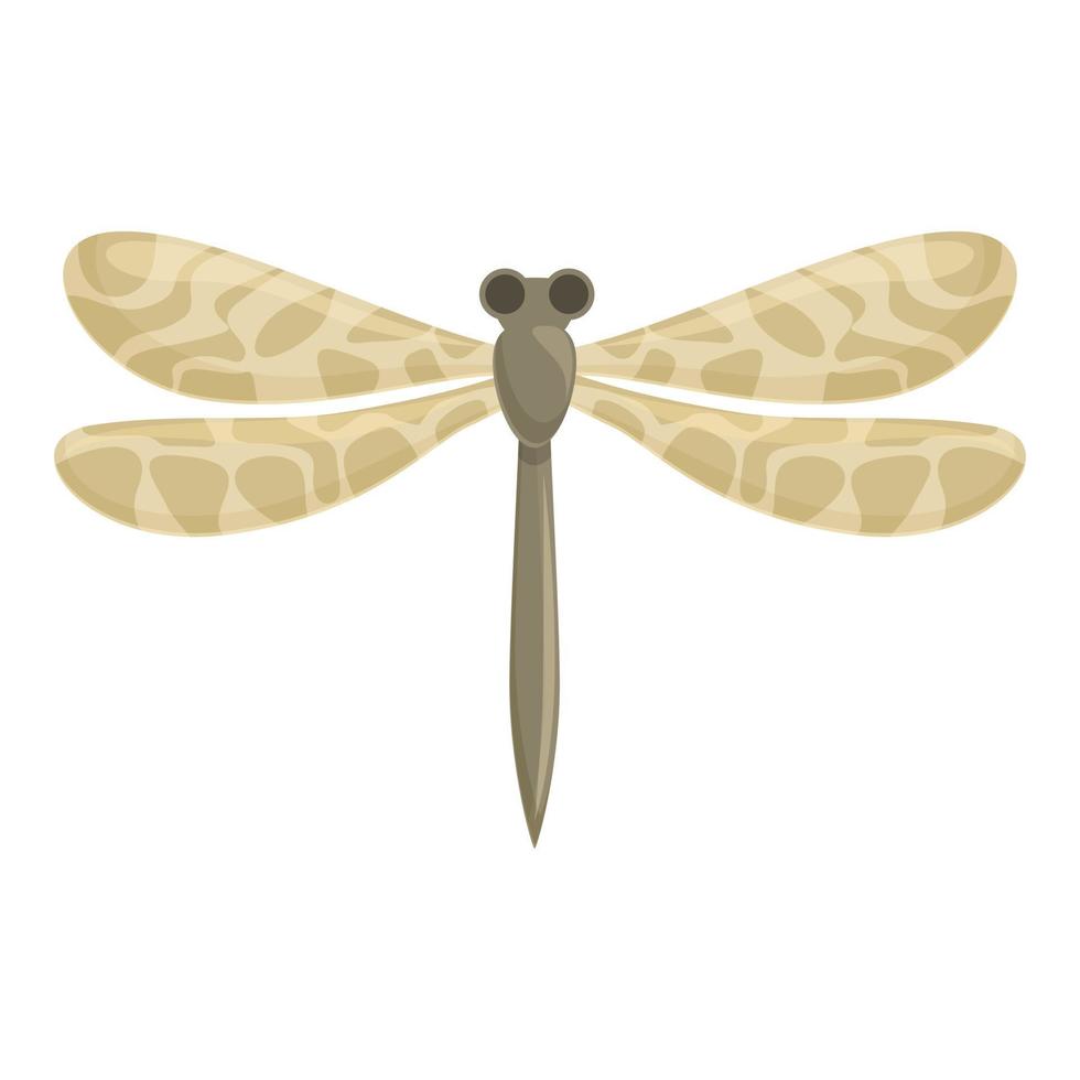 vetor de desenhos animados de ícone de libélula de floresta. inseto