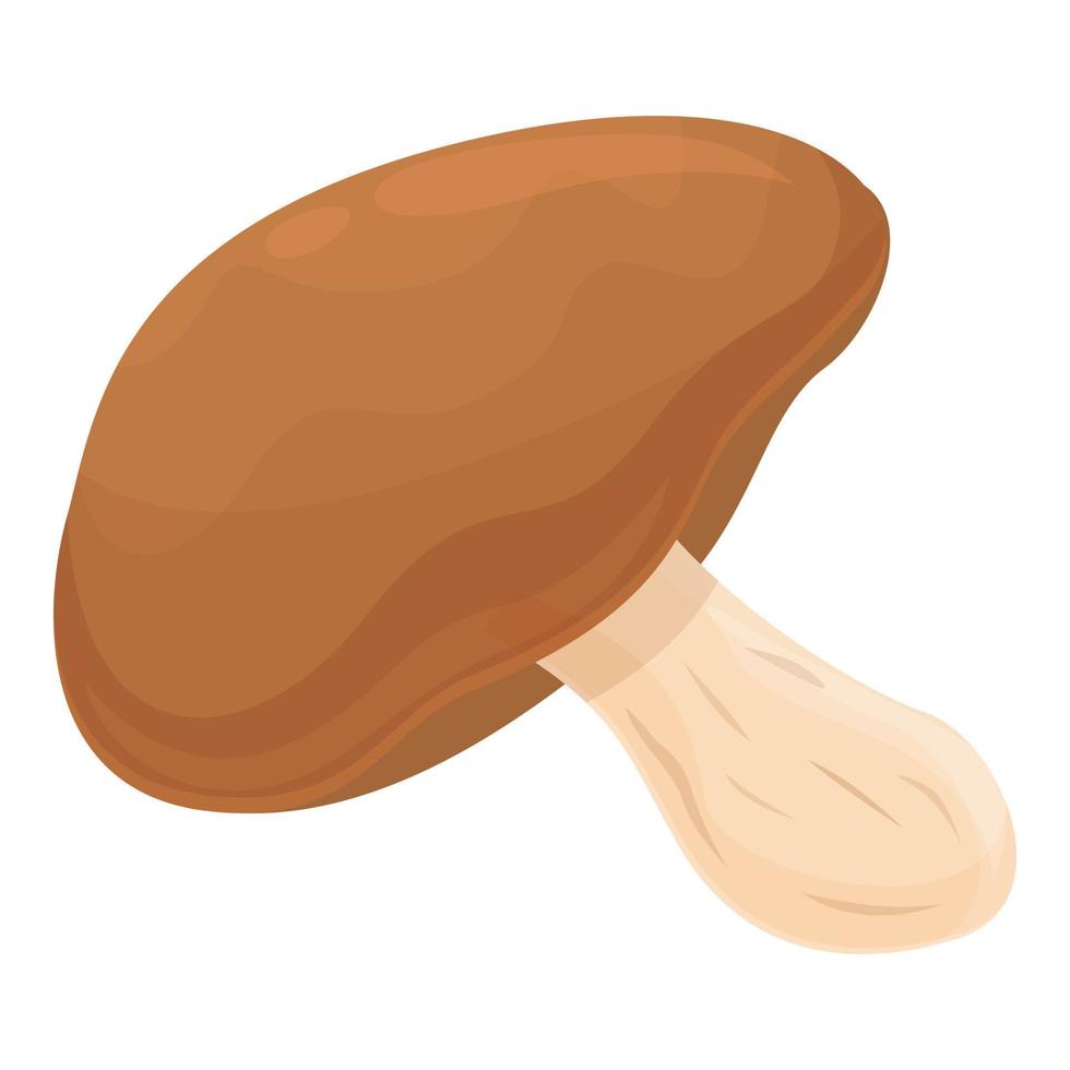 vetor dos desenhos animados do ícone do cogumelo morel. comida de shitake