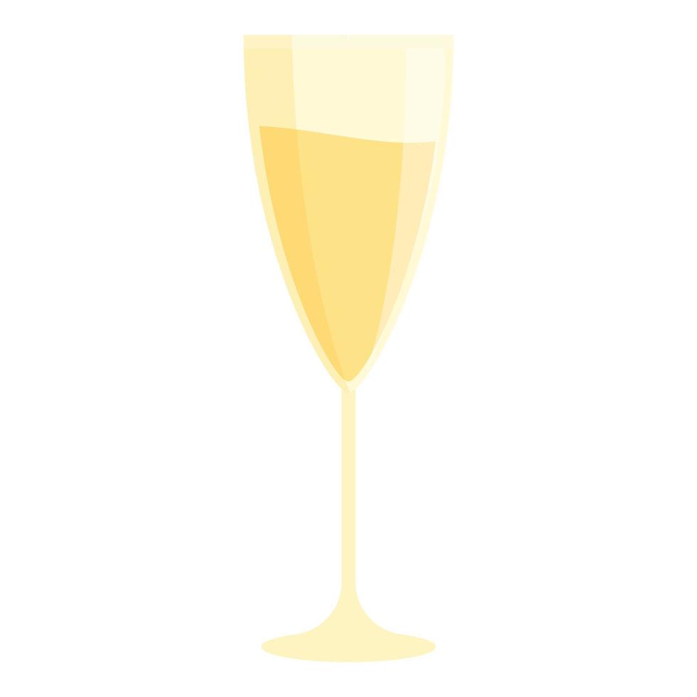 vetor de desenhos animados do ícone de taça de champanhe. brinde de vinho