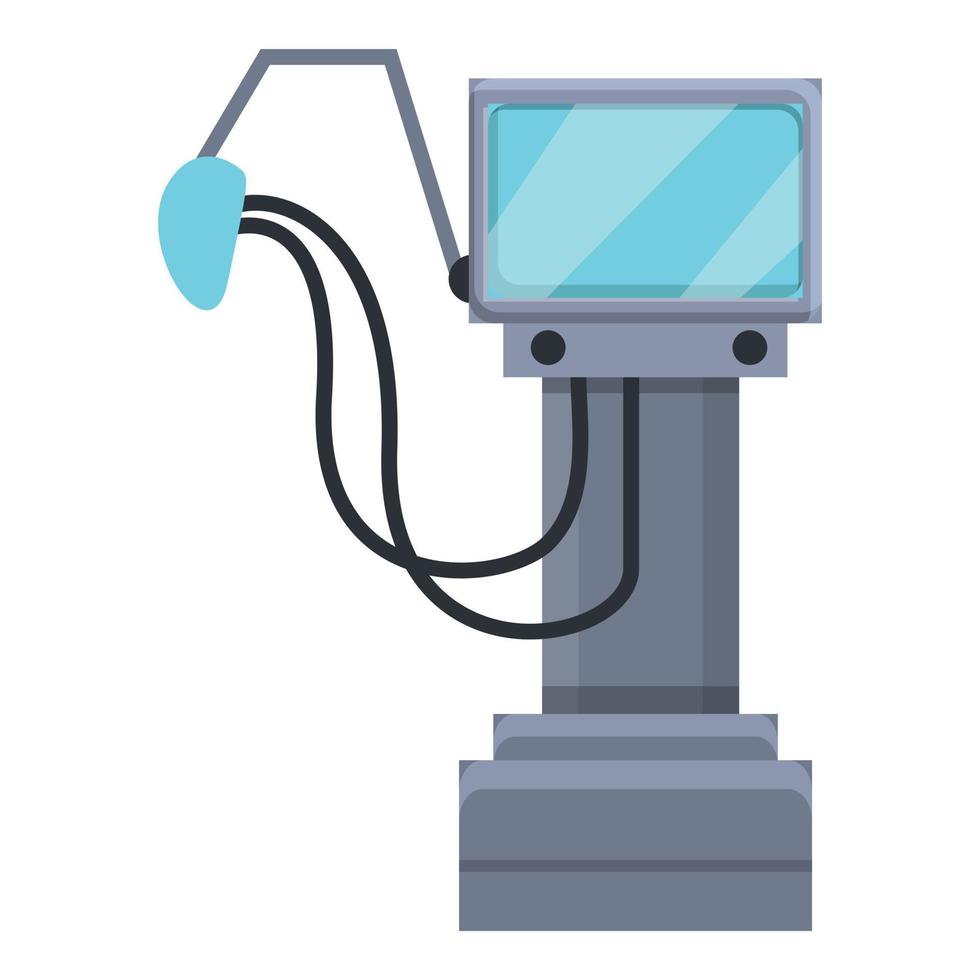 ícone da máquina médica do ventilador do dispositivo, estilo cartoon vetor