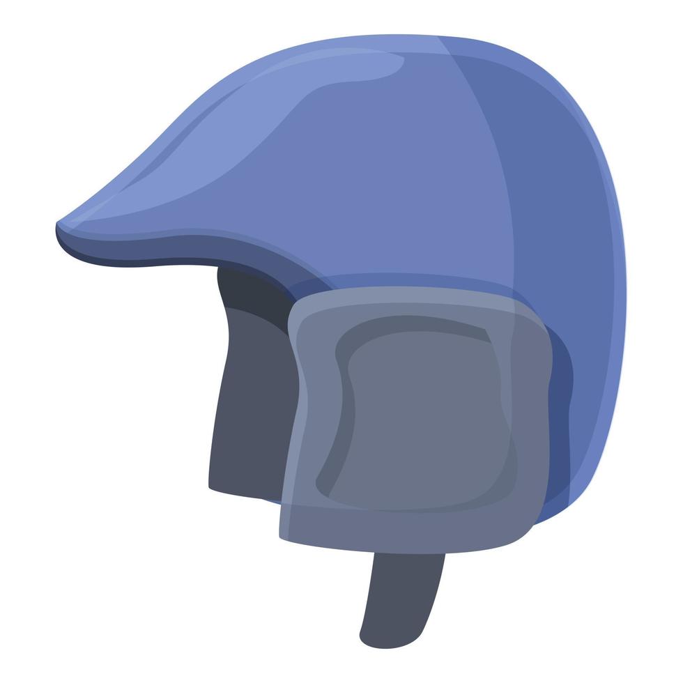 vetor de desenhos animados de ícone de capacete de piloto de criança. equipamento de motociclista
