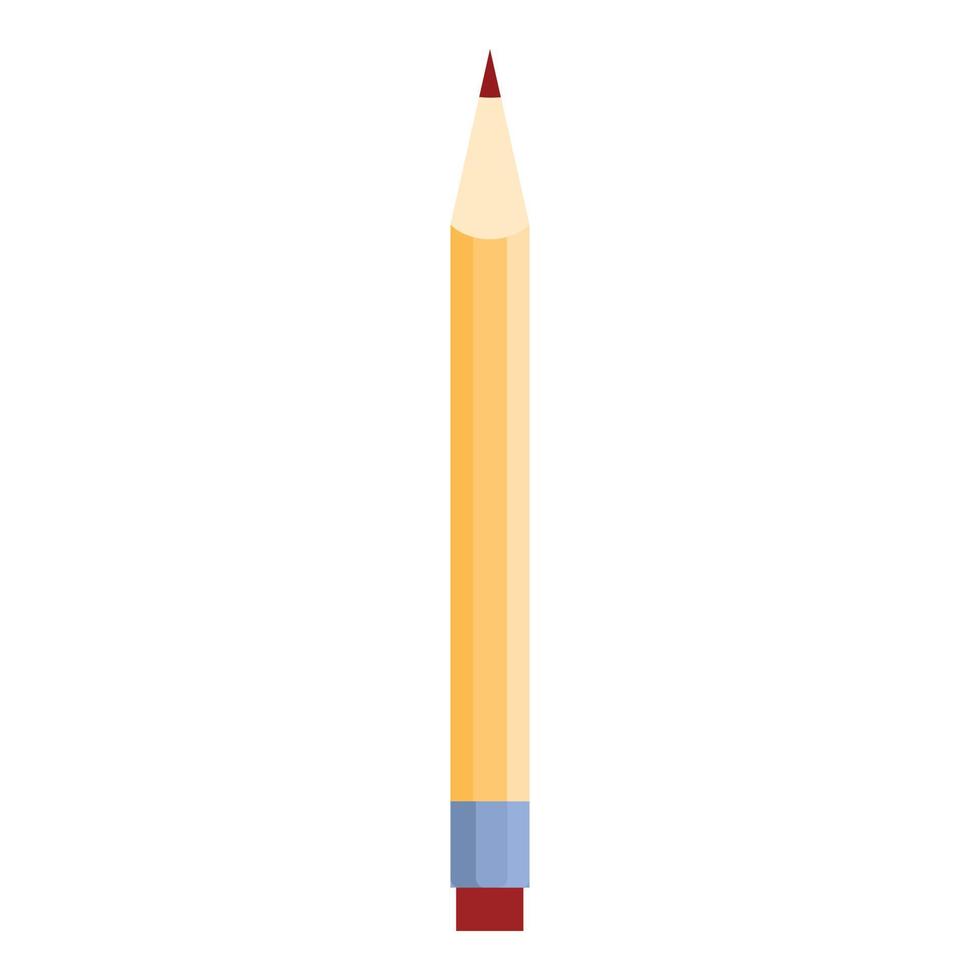 vetor de desenhos animados de ícone de caneta escolar. lápis de papelaria