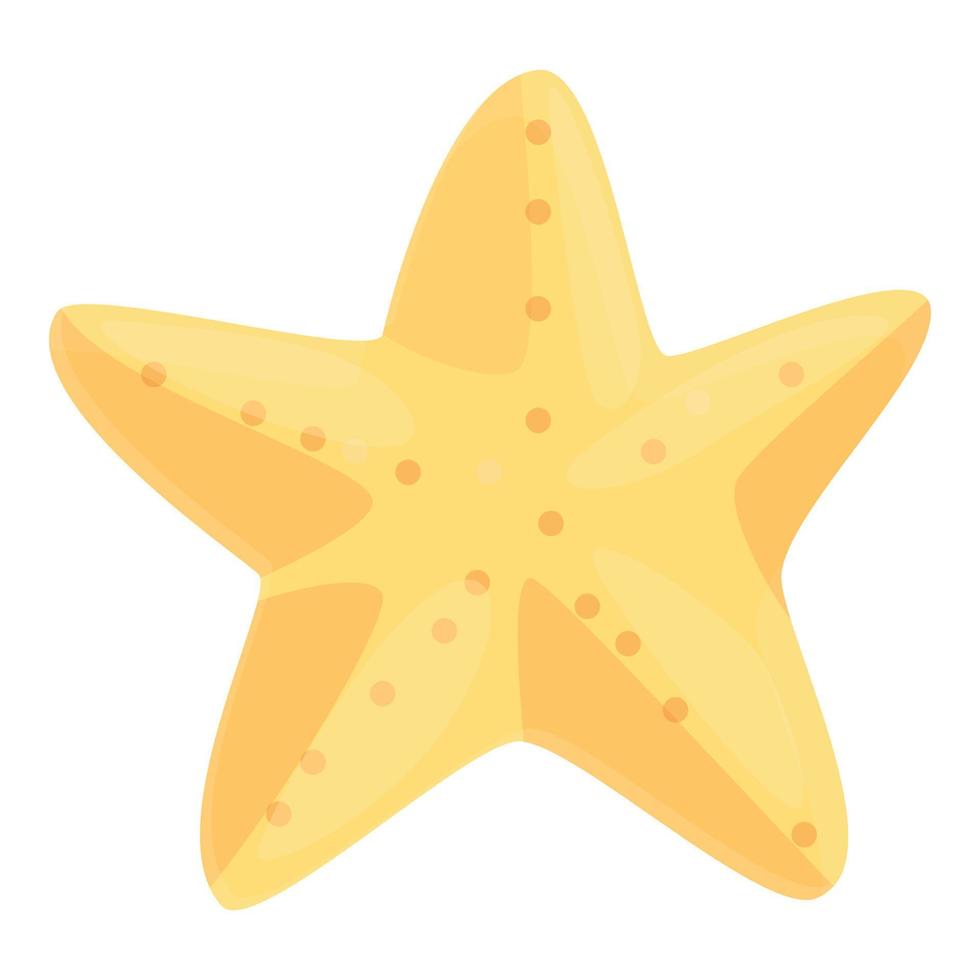 ícone de estrela do mar, estilo cartoon vetor