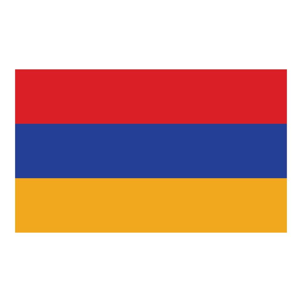 vetor de desenhos animados do ícone da bandeira da Armênia. mapa da igreja