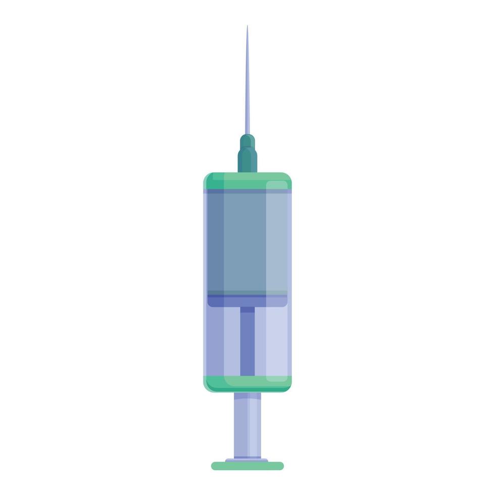 vetor de desenhos animados de ícone de seringa de contracepção. controle de natalidade