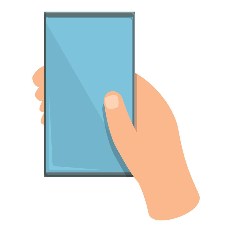pegue o vetor de desenhos animados do ícone do aplicativo de telefone. célula do dedo
