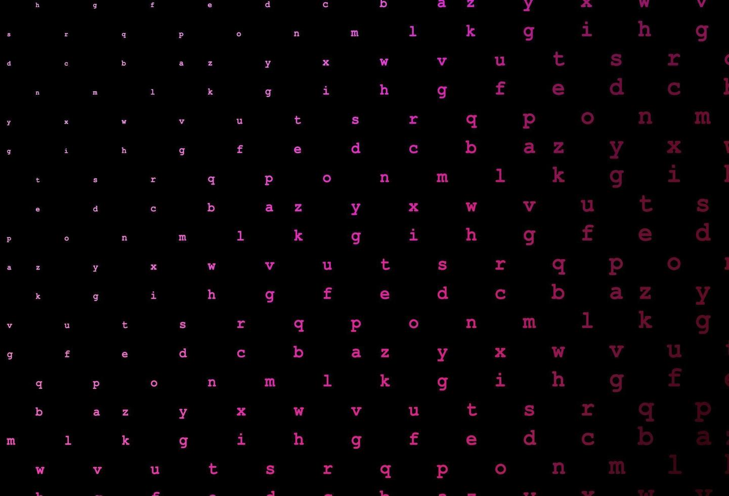 modelo de vetor rosa escuro com letras isoladas.
