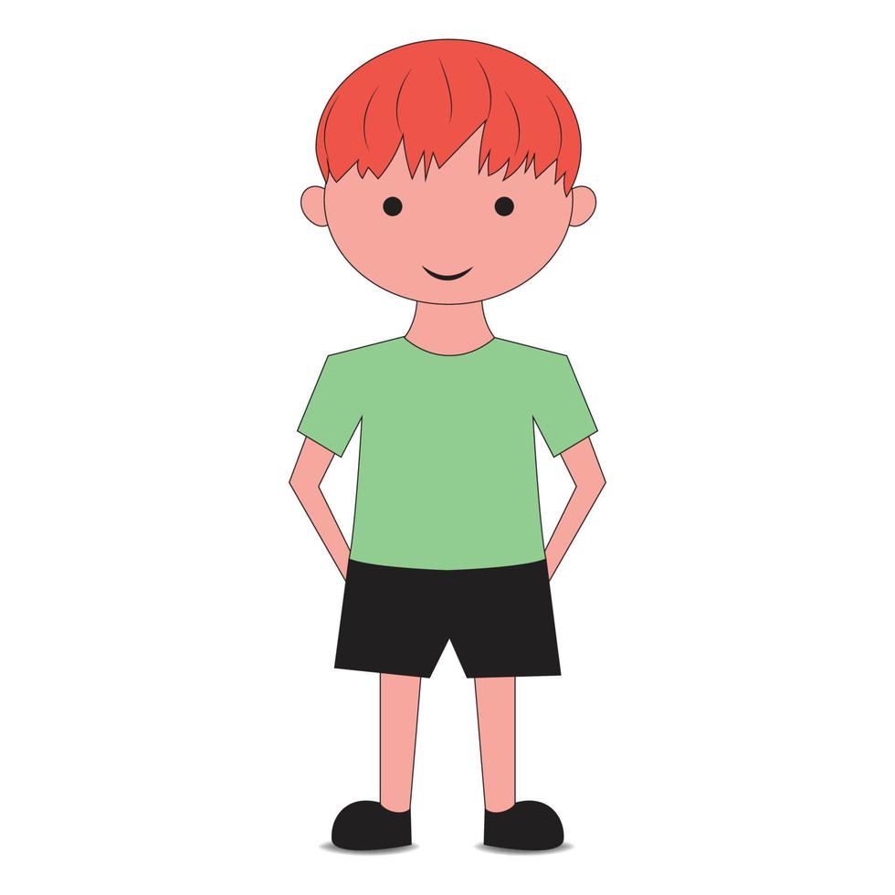 menino adolescente dos desenhos animados, vetor de personagem infantil, ilustração de menino, desenho bonito, criança bonita, garotinho