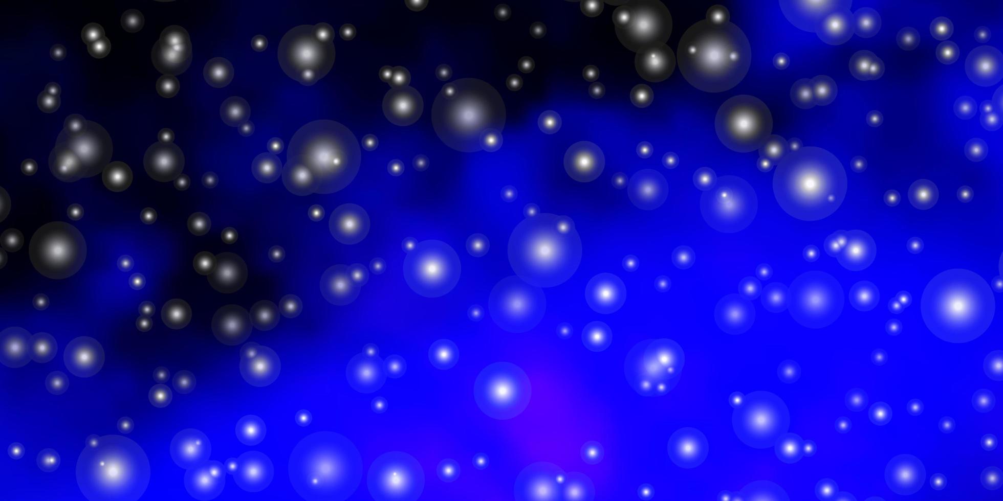 textura azul escura com belas estrelas. vetor