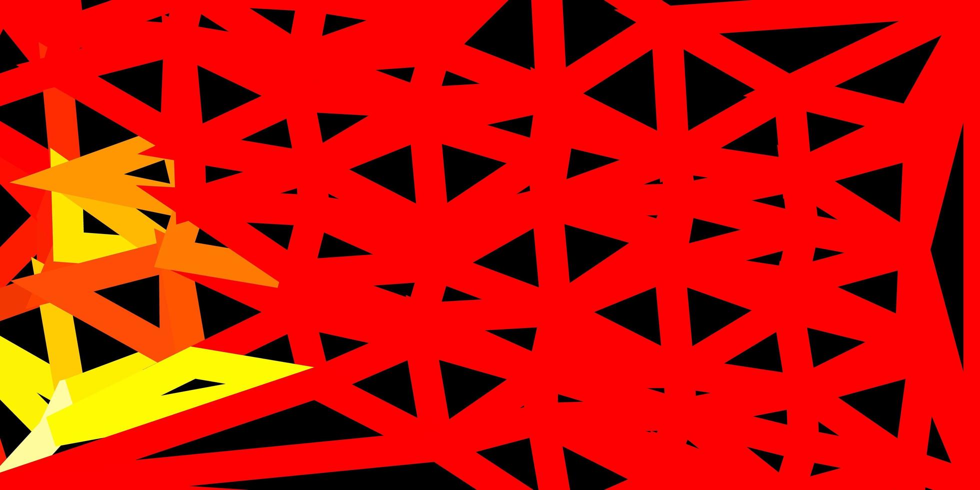 padrão de triângulo vermelho e amarelo. vetor