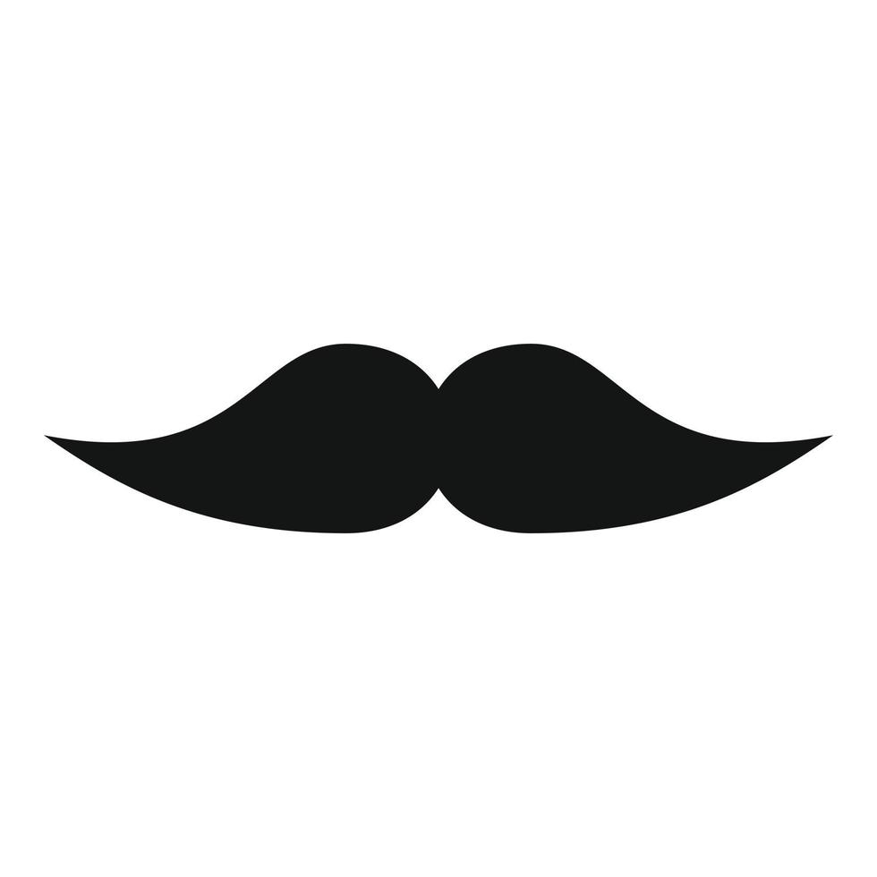 ícone de bigodes de filme, estilo simples. vetor