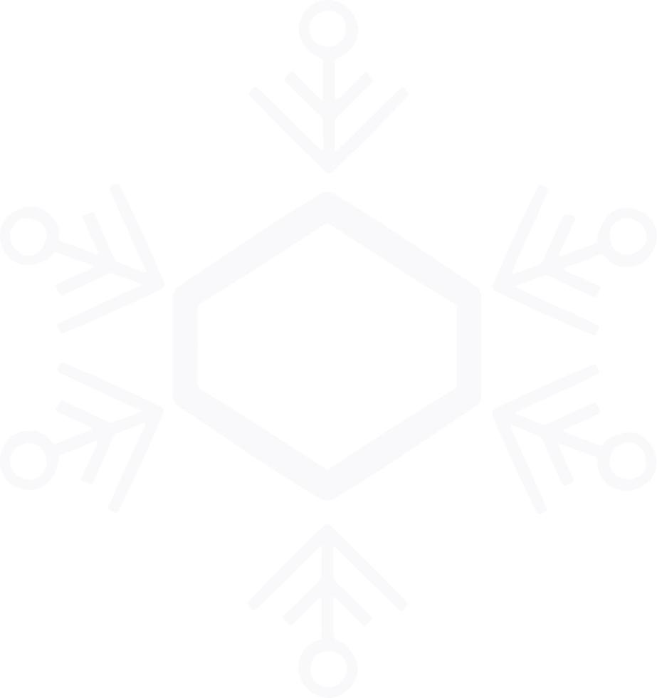 símbolo ano novo vetor de ícone de floco de neve de natal