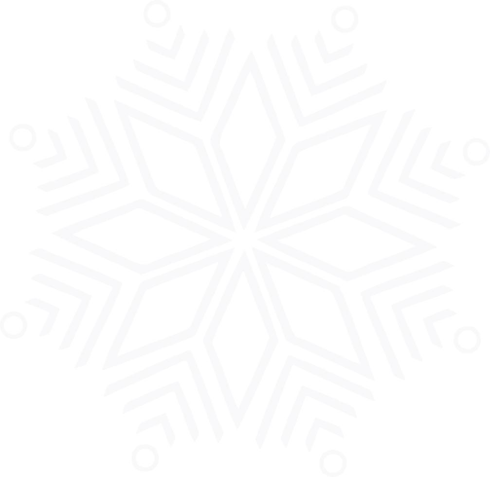 símbolo ano novo vetor de ícone de floco de neve de natal