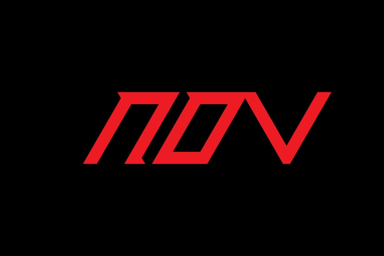 design de logotipo de letra e alfabeto nov vetor