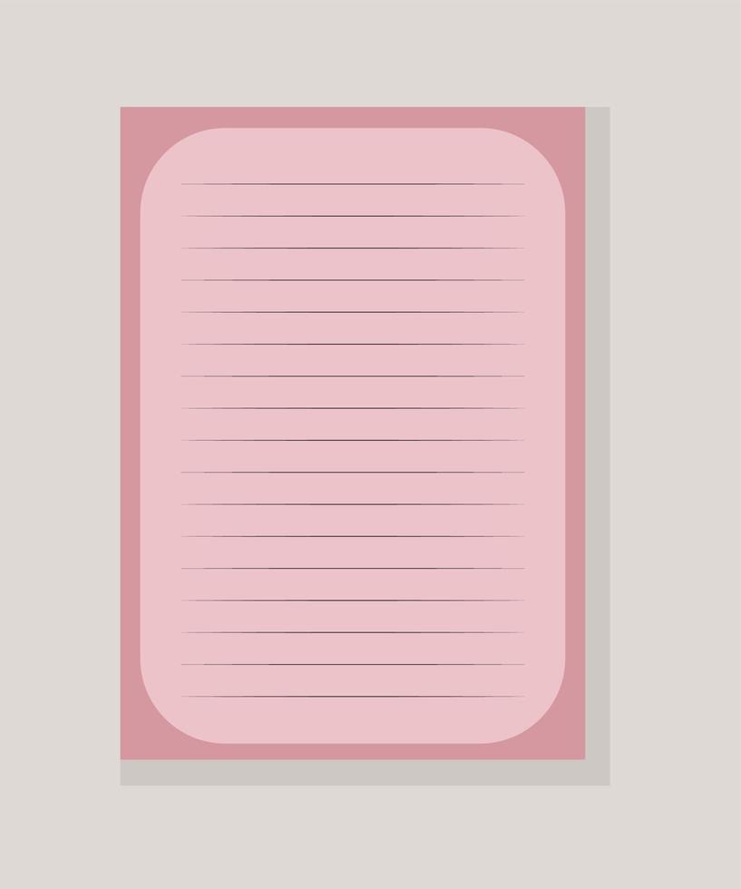 páscoa do caderno da página cobre o caderno de esboços colorido com ilustração do vetor dos elementos do coração e da páscoa