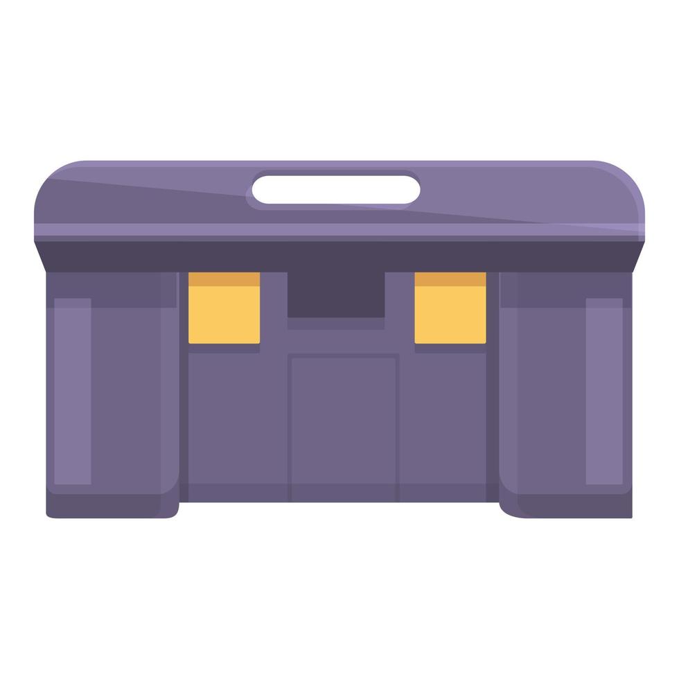 vetor de desenhos animados de ícone de caixa de ferramentas. kit de construção